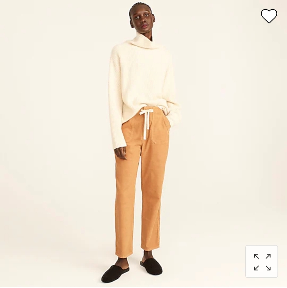 🎀Host Pick🎀J.CREW Tie-Waist Camp Pants in Garment -Dyed Corduroy. Tall Small
